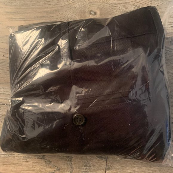 NWT LANDS' END MEN'S TRADITIONAL FIT NO IRON CHINO PANTS BLACK 31, 44 - Picture 8 of 11